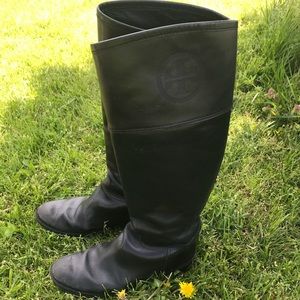 Tori Burch black knee boots.